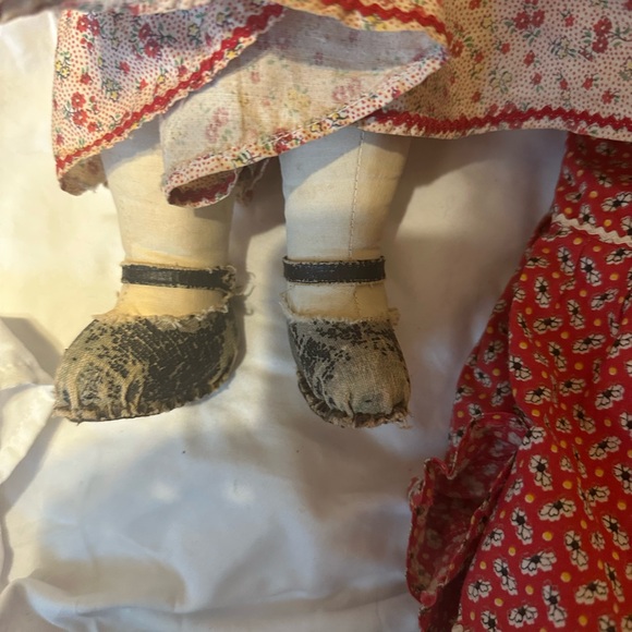 Vintage Handmade Rag Dolls Set - Picture 9 of 11